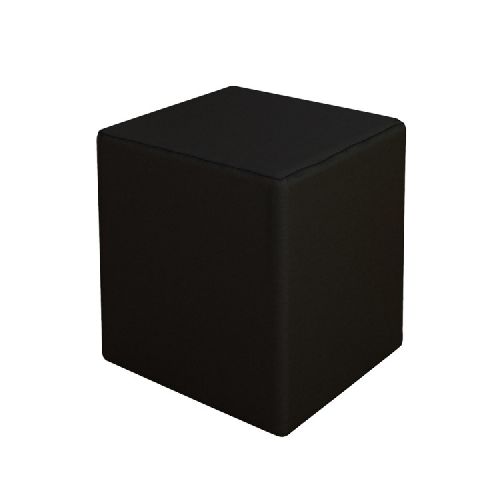 EPIKASA Pouf Milena - Black 34x34x37 cm