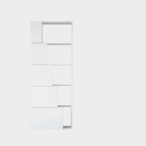 EPIKASA Bookcase Zita - White 65x22x166 cm