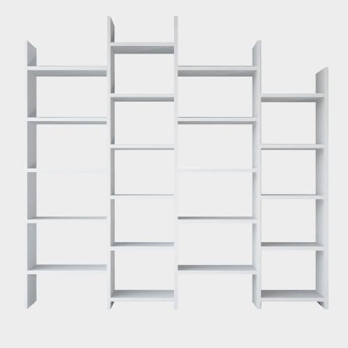 EPIKASA Bookcase Rosalba - White 200x30x192 cm