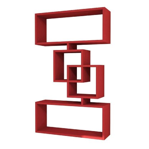 EPIKASA Shelf Gloria - Red 70x22x117 cm