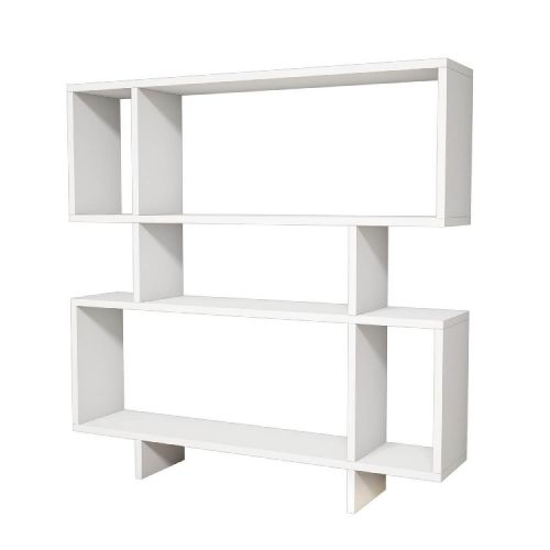 EPIKASA Bookcase Fabiola - White 100x22x111 cm