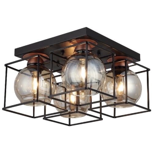 EPIKASA Ceiling Lamp Arne - Black 37x37x22 cm