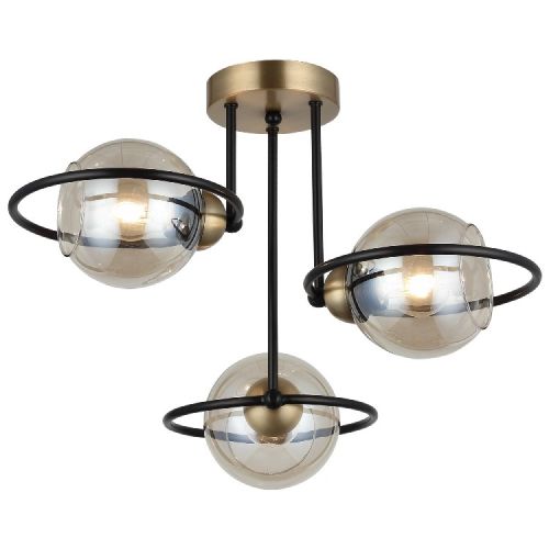 EPIKASA Ceiling Lamp Sassari - Black 44x44x34 cm