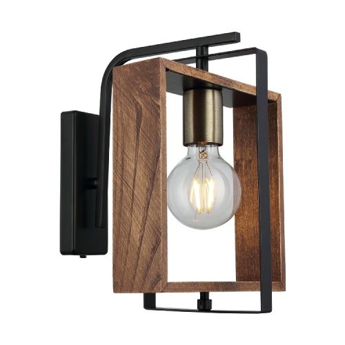 EPIKASA Wall Lamp Lecco - Wood 24x22x29 cm