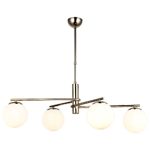 EPIKASA Hanging Lamp Benevento - Gold Lamp Rod Min 30 cm Max 45 cm