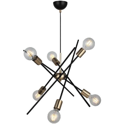 EPIKASA Hanging Lamp Pavia - Black ire Min 9 Cm Max 80 cm