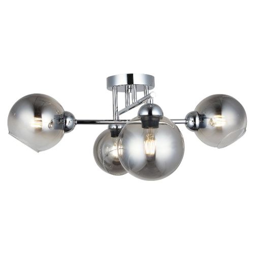 EPIKASA Ceiling Lamp Bolet - Chrome 56x65x27,5 cm