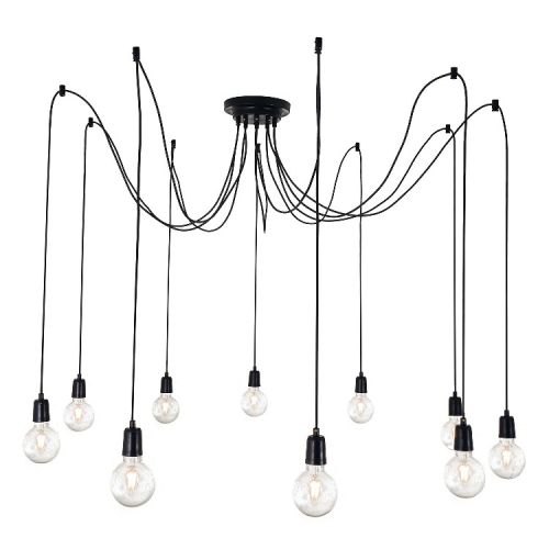 EPIKASA Hanging Lamp Wire - Black 180x180x90 cm