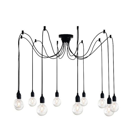 EPIKASA Hanging Lamp Andria - Black 120x120x63 cm