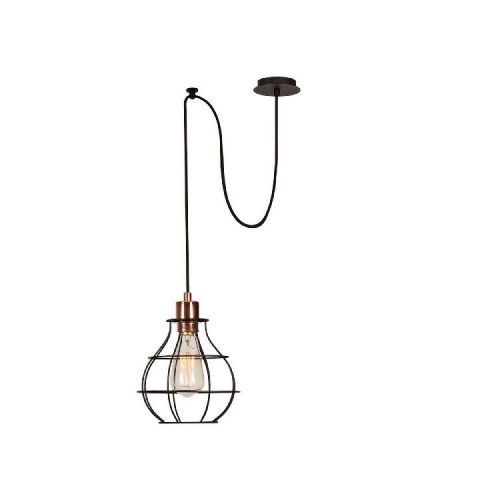 EPIKASA Hanging Lamp Wire-Fall - Black 100x20x113 cm
