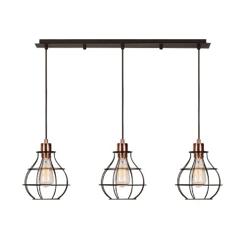 EPIKASA Hanging Lamp Urbino - Black 100x20x113 cm