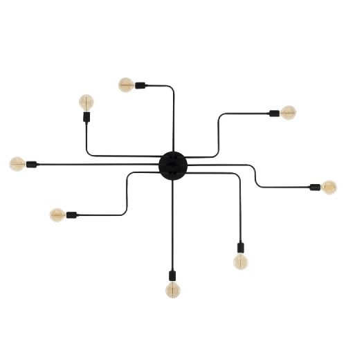 EPIKASA Ceiling Lamp Trapani - Black 190x130x15 cm