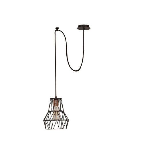 EPIKASA Hanging Lamp Wire-Fall - Black 100x35x116 cm