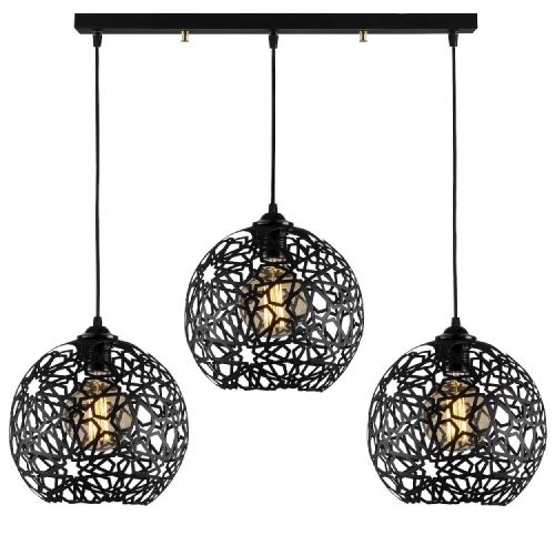EPIKASA Hanging Lamp Seljuk - Black 75x25x115 cm
