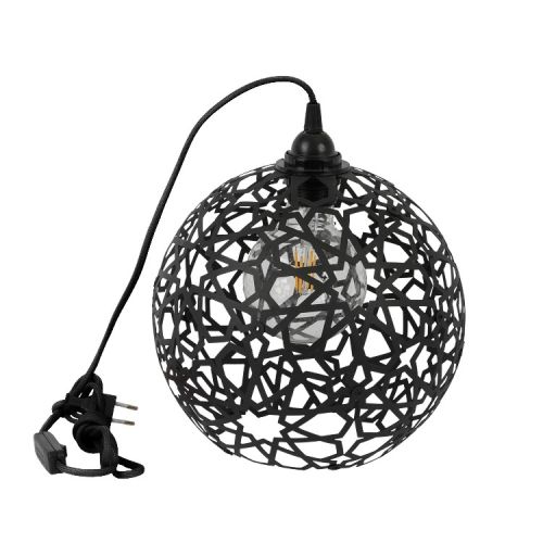 EPIKASA Table Lamp Seljuk - Black 20x20x23 cm