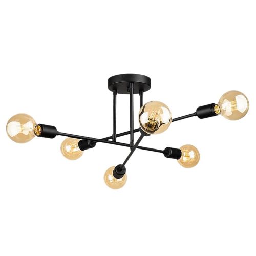 EPIKASA Ceiling Lamp Matera - Black 64x64x30 cm
