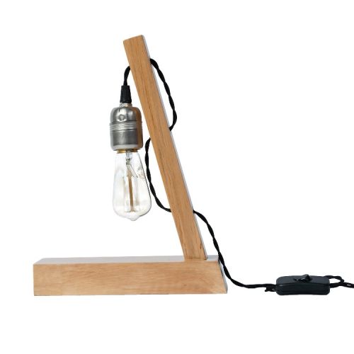 EPIKASA Table Lamp Idea - Oak 10x23x30 cm