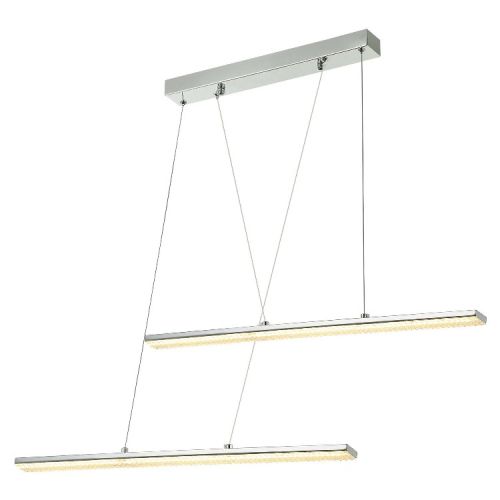 EPIKASA Hanging Lamp Modena - Chrome 75x9,5x122 cm