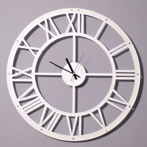 EPIKASA Wall Clock Vintage 3 - White 50x0,16x50 cm