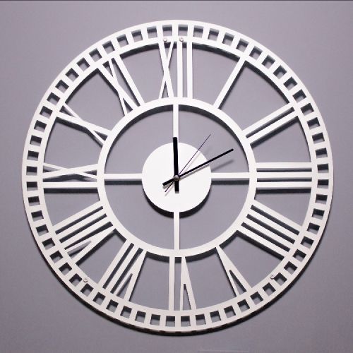 EPIKASA Wall Clock Vintage 5 - White 50x1,5x50 cm