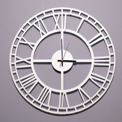 EPIKASA Wall Clock Vintage 7 - White 50x1,5x50 cm