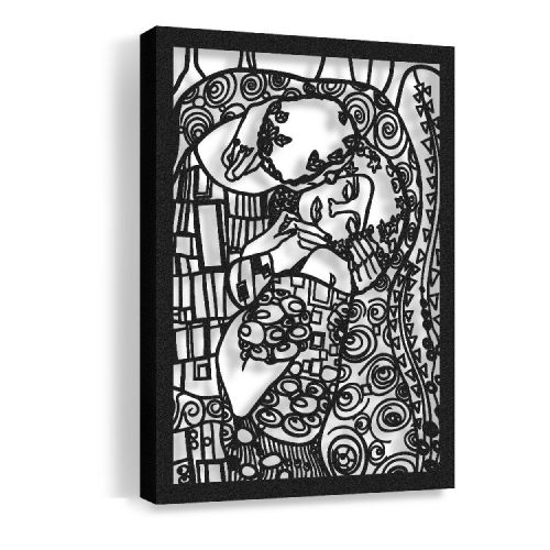EPIKASA Metal Wall Decoration Authors' Inspirations - Black 37x3,2x50 cm