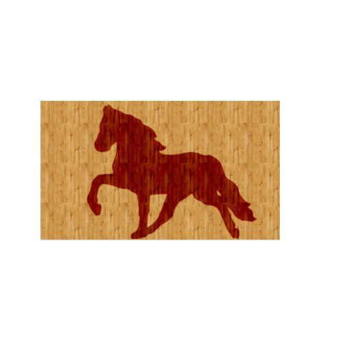 EPIKASA Metal and Wood Decoration Horse 1 - Wood 50x1,8x29 cm
