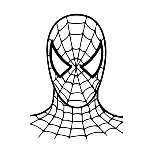EPIKASA Decorazione in Metallo Spiderman 1 - Nero 61x1,5x82 cm