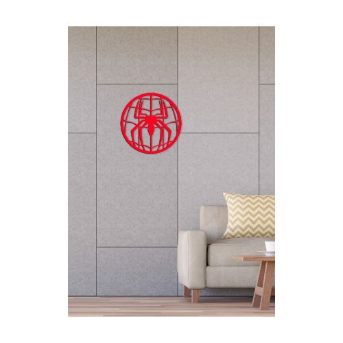 EPIKASA Metal Wall Decoration Spiderman 6 - Red 60x1,5x60 cm