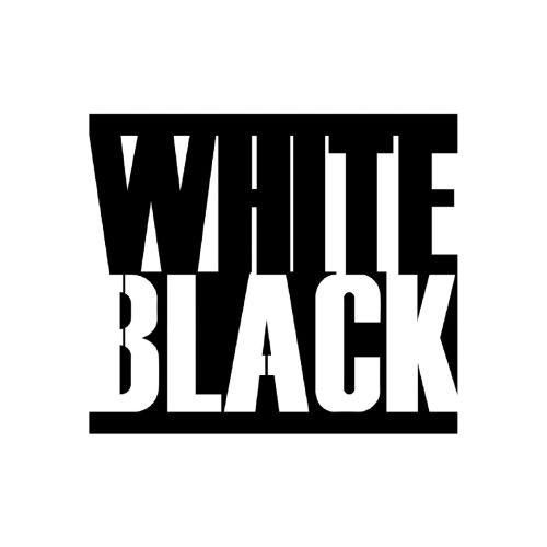 EPIKASA Decorazione in Metallo White Black - Nero 57x1,5x50 cm