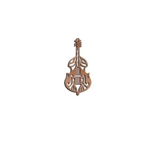 EPIKASA Metal Wall Decoration Violin 5 - Copper 46x1,5x100 cm