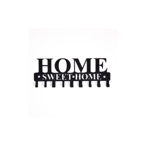 EPIKASA Appendiabiti Home Sweet Home 1 - Nero 29x2x13 cm