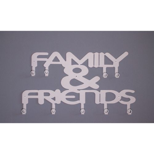 EPIKASA Appendiabiti da Parete Family and Friends 1 - Bianco 47x0,20x29 cm