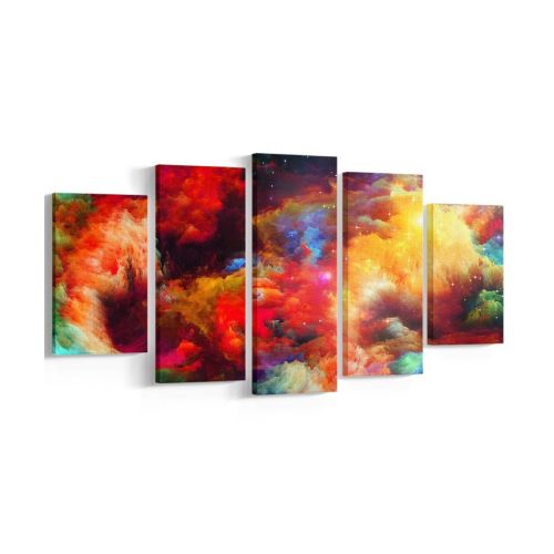 EPIKASA Canvas Print Abstract Colour - Multicolor 100x3x60 cm