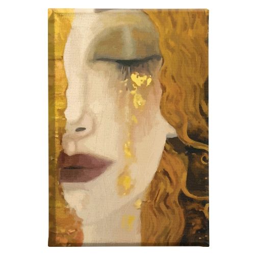 EPIKASA Stampa su Tela Klimt Gold Tear - Multicolore 60x3x90 cm