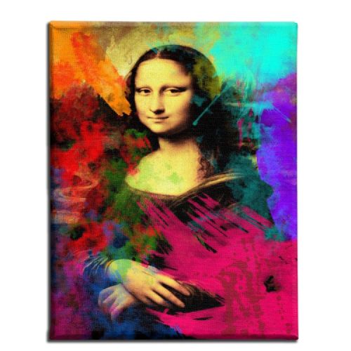 EPIKASA Stampa su Tela Monna Lisa - Multicolore 45x3x70 cm