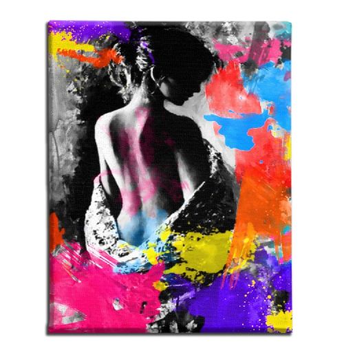 EPIKASA Stampa su Tela Colore Astratto - Multicolore 45x3x70 cm