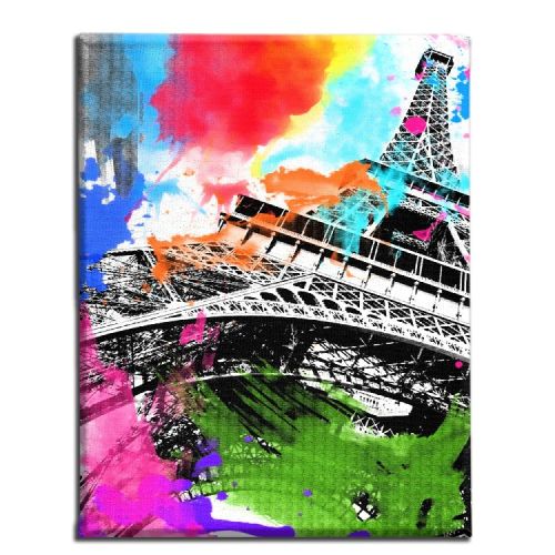 EPIKASA Stampa su Tela Torre Eiffel - Multicolore 45x3x70 cm