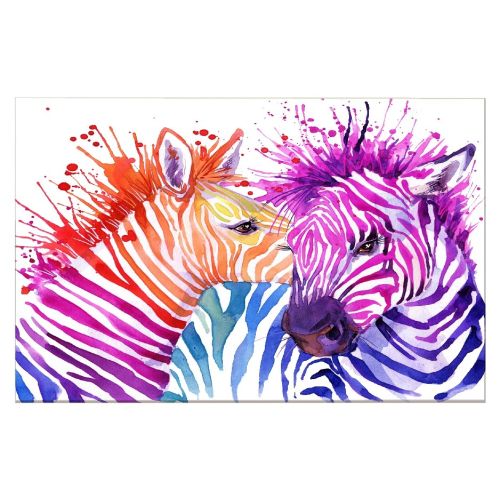 EPIKASA Stampa su Tela Zebra - Multicolore 150x3x100 cm