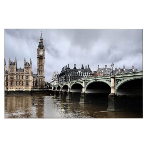EPIKASA Stampa su Tela Tower Bridge - Multicolore 150x3x100 cm