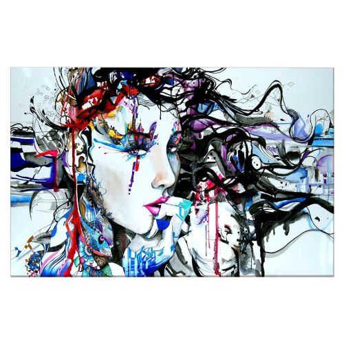 EPIKASA Stampa su Tela Donna - Multicolore 150x3x100 cm