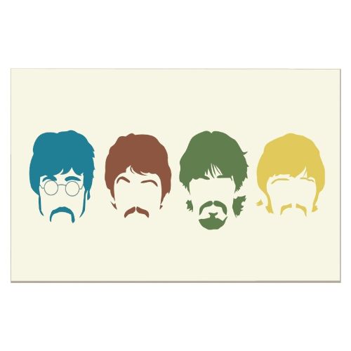 EPIKASA Stampa su Tela The Beatles - Multicolore 150x3x100 cm