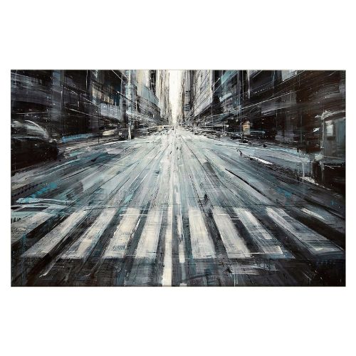 EPIKASA Canvas Print Town - Black 150x3x100 cm