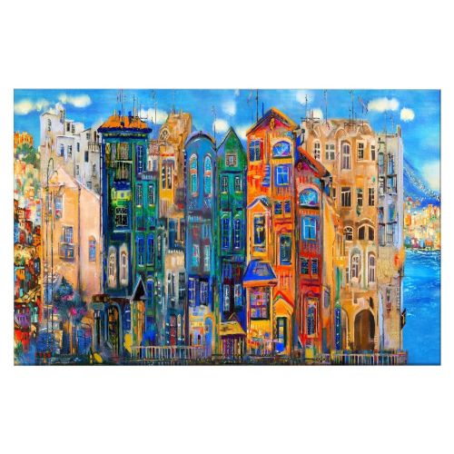 EPIKASA Canvas Print Houses - Multicolor 150x3x100 cm