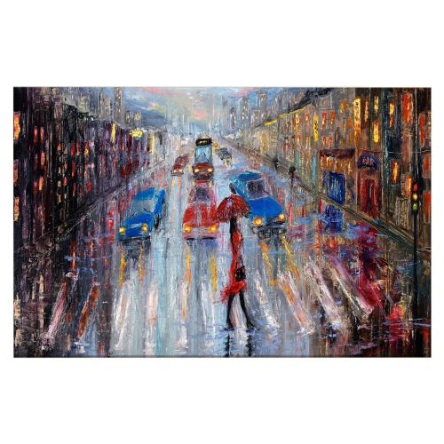 EPIKASA Canvas Print Under the Rain 5 - Multicolor 150x3x100 cm