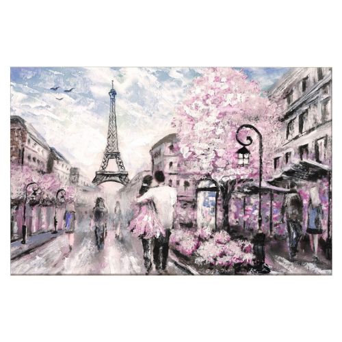 EPIKASA Canvas Print Eiffel Tower 8 - Pink 150x3x100 cm