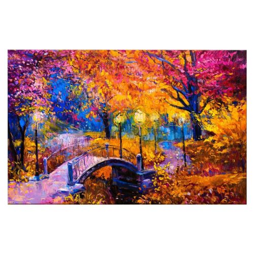 EPIKASA Canvas Print Bridge 3 - Multicolor 150x3x100 cm
