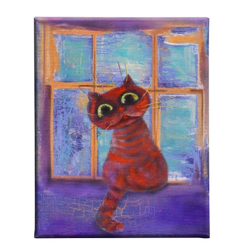 EPIKASA Canvas Print Cat - Multicolor 45x3x70 cm