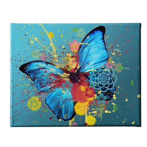 EPIKASA Canvas Print Butterfly 1 - Blue 70x3x45 cm
