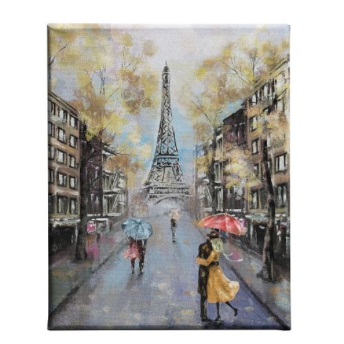 EPIKASA Stampa su Tela Torre Eiffel 9 - Multicolore 45x3x70 cm